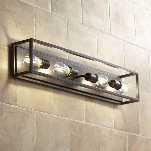 Leonie Lampara Pared Industrial Moderna Bronce Aceitado