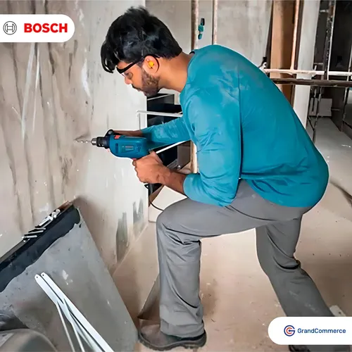 Taladro Bosch Percutor Gsb 550 Re Std 550w 3100 Rpm