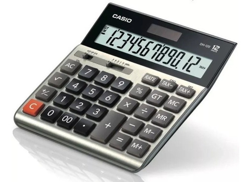 Calculadora De Escritorio Casio Dh-120 12 Digitos Pila+solar