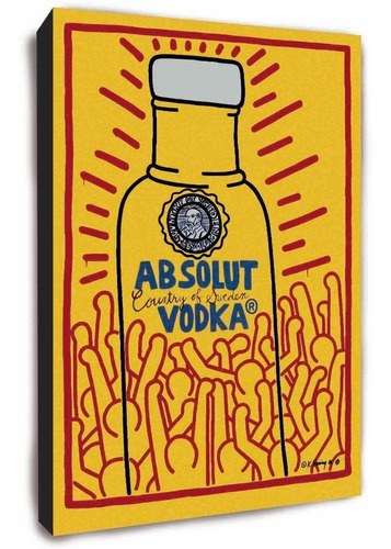 Cuadro De Absolut Vodka Keith Haring - Muchos Modelos
