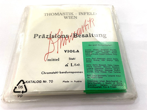 Encordoamento Viola Thomastik Infeld Prazisions Besaitung