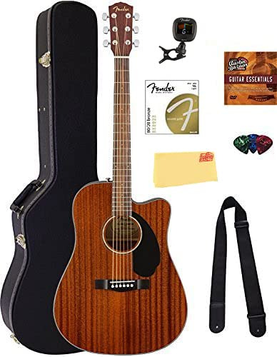 Guitarra Acústica Eléctrica Fender Cd-60sce Con Accesorios
