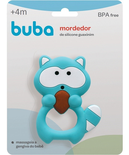 Imagem 4 de 4 de Mordedor De Silicone Guaxinim Verde (+4m) - Buba