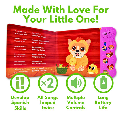 Libro Interactivo Montessori Coco Aprende Español Vol. 3