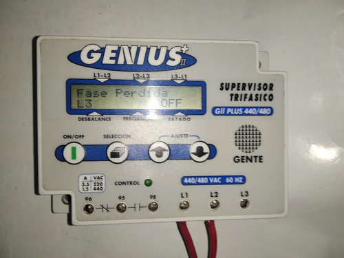 Supervisor Protector Trifásico Genius+ii Gii Plus 440/480 (Usado)