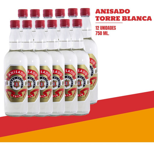 Anisado Torre Blanca Poblete Por 12 Unidades De 750ml.