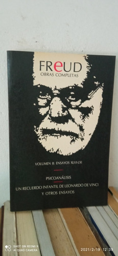 Obras Completas De Freud. Volumen 8. Psicoanálisis