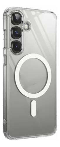 Funda Magnética + Cargador 45w + Antiespia Para Samsung S25 Transparente Samsung S25