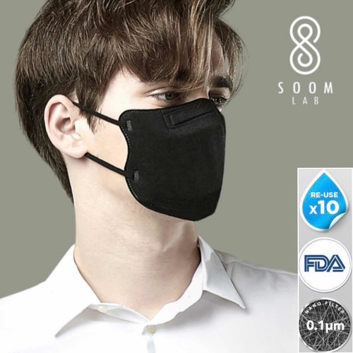 Cubreboca Lavable Nanofibra Coreano Airqueen 5+5 Soomlab As