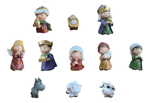 Figuras Religiosas De Natividad De Navidad, 11 Uds., Para