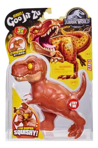 Figura Elástica Heroes Of Goo Jit Zu Jurassic World T.rex 3