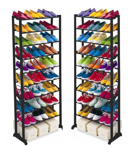 Kit 2pcs Zapatera Shoe Tower 30 Pares Organizador Zapatos