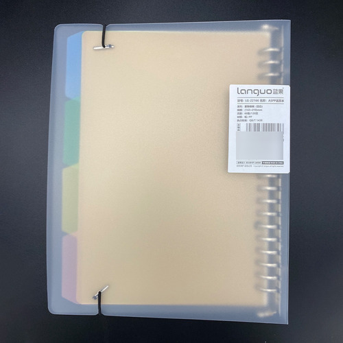 Libreta Anillada Languo Tipo Binder A5 Con Sistema Refill Color Cuadros