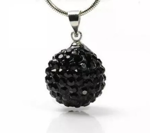 Collar Shamballa Bola Negra