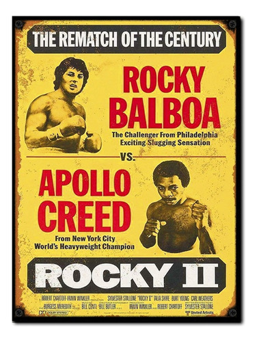 #1702 - Cuadro Decorativo Vintage - Rocky Balboa Boxeo Gym