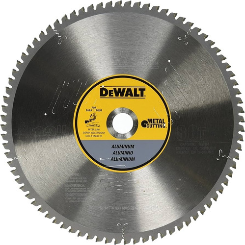 Disco De Corte Para Metal Y Aluminio De 12'' Dewalt Dw7666 