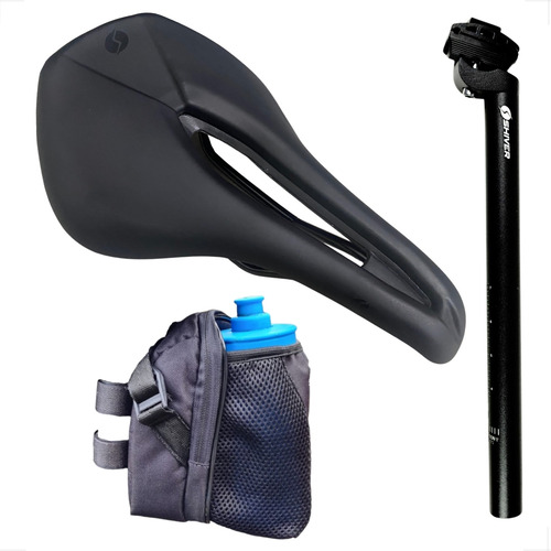 Kit Bike Selim Shiver Tipo Specialized Mtb Canote Bolsa