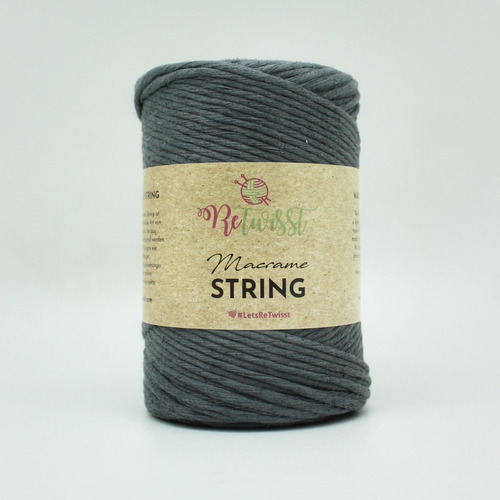 Macramé String Retwisst 3mm - Ahumado