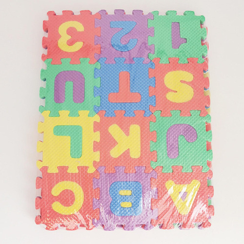 Nuevo Juego De 36 Puzzle Play Mat Alfabeto Número Eva