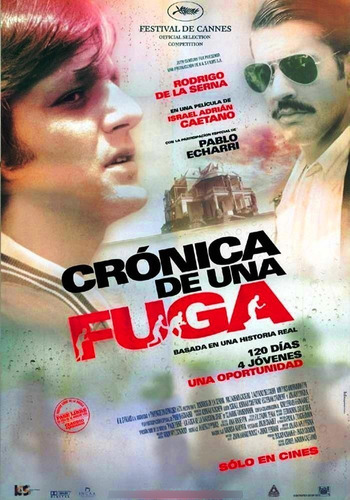 Póster De Cine Película Crónica De Una Fuga- Incaa 100x70 Cm