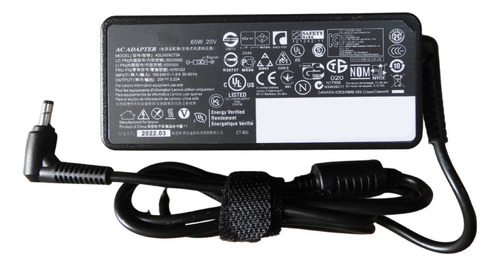 Cargador Genérico Para Laptop Lenovo 20v 3.25a 65w 4.0*1.7