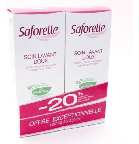 Saforelle Gentle Cleansing Care 2x250ml By Saforelle