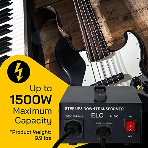 Transformer Elc Serie T 1500w: 110v-220v Converter