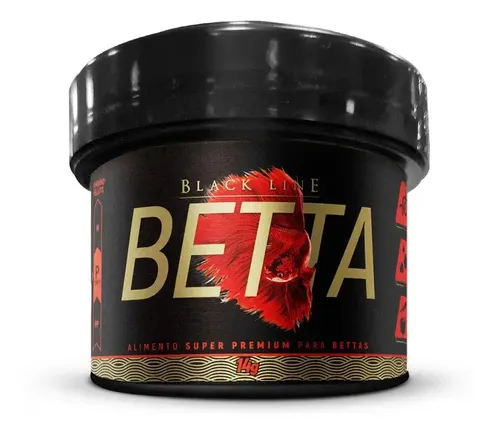 Ração Poytara Betta Black Line 14g - Alimento Super Premium