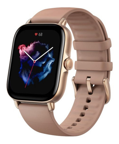 Imagen 2 de 2 de Smartwatch Amazfit GTS 3 1.75" caja de aleación de aluminio terra rosa, malla terra rosa de silicona
