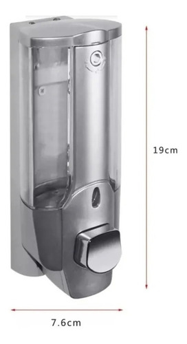 Imagen 9 de 10 de Dispensador Despachador Jabón Liquido Shampoo Gel Pared Baño