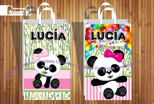 Bolsitas Para Sorpresitas Panda Bebé X10