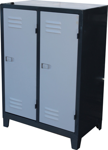 Locker Metalico Bajo 2 Puertas Estilo Industrial Moderno