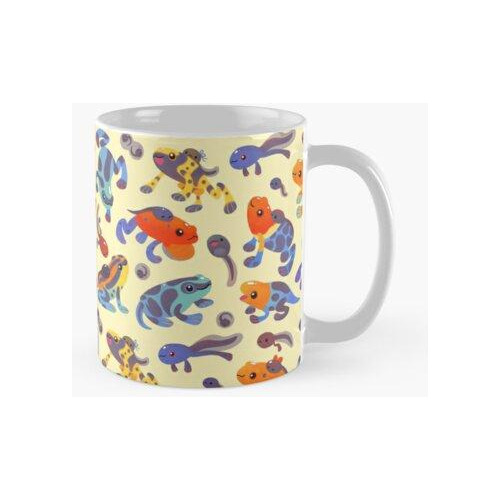 Taza Ranas Venenosas De Dardo - Amarillo Calidad Premium