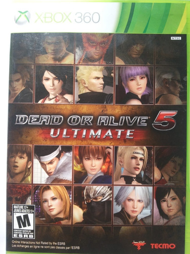 Jogo Dead Or Alive 5 Ultimate Xbox360 Ntsc Em Dvd Original 