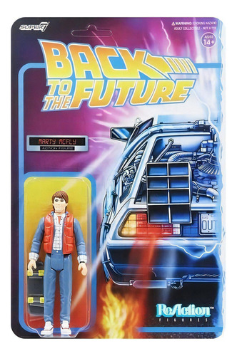 Figuras Super 7 Reaction Back To The Future Marty Mcfly