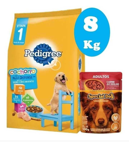 Pedigree Cachorro X 9kg+pouch Pedigree