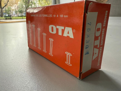 Tornillos Extensibles Metal 15mm X 100 Unidades Ota Metal