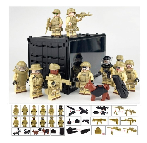 Militar Mini Figuras Soldado Juguete-equipo Marítimo Y Aéreo