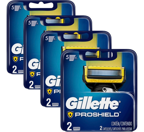 Repuesto Gillette Fusion Proshield X 4 Uds. Contramarcado