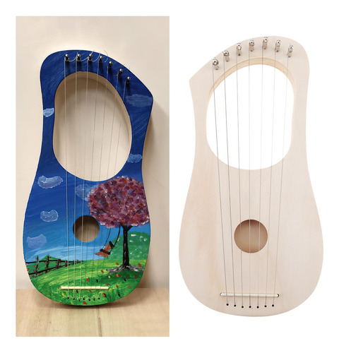 Origlam Lyre Harp Kit De Bricolaje De 7 Cuerdas, Haga Su De