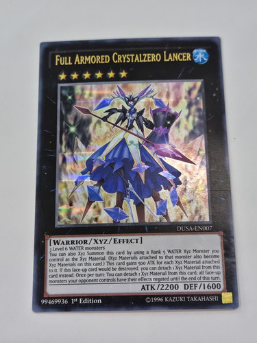 Full Armored Cristalzero Lancer Ultra Raro Yugioh