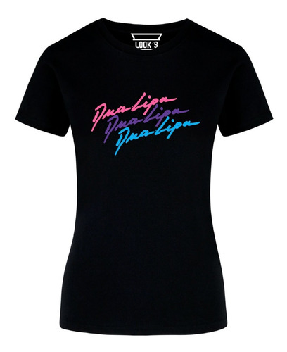 Playera Crop Top Dua Lipa Future Nostalgia Letras