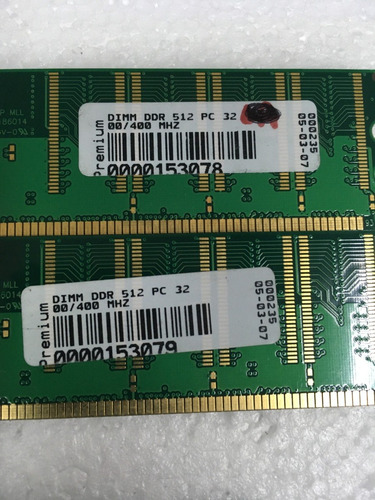 Memoria 512 Ddr 400 Pc3200 - Kingston Samsung Titan