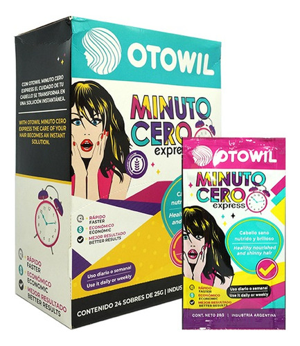 Minuto Cero Express Otowil - Nutricion + Brillo - X12u 25grs