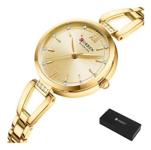 Relojes De Cuarzo Con Diamantes De Moda De Acero Inoxidable