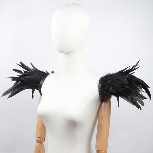 Aa Charretera De Hombro, Chal De Plumas Unisex Para