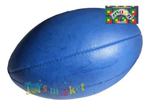 Pelota De Rugby En Goma Espuma Y Colores Original Macu