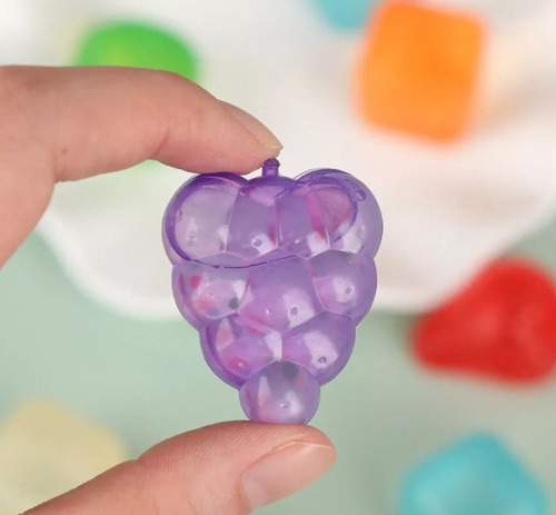 12 Cubos De Hielo De Plastico En Forma De Fruta Multicolor