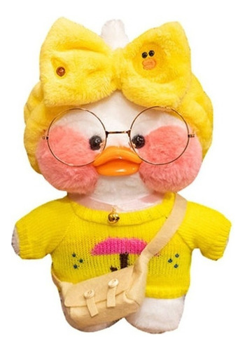 30cm Coreano Netred Vestindo A Boneca Amarela Do Pato Do Áci