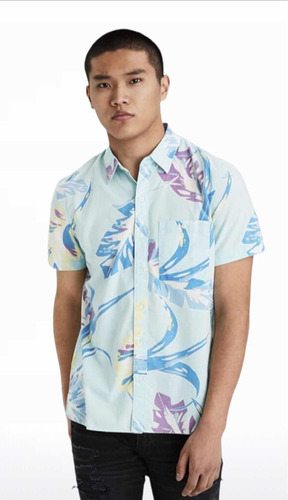 Exclusiva Camisa Print Algodón American Eagle Talla S Y Xl